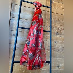 Horse silk scarf